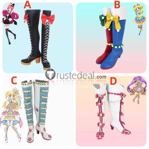 Prism Paradise PriPara Manaka Laala Yui Yumekawa Sophy Sophie Hojo Mirei Minami Cosplay Shoes Boots