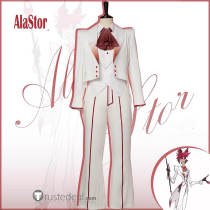 Hazbin Hotel Alastor White Suit Cosplay Costume