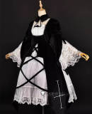 Rozen Maiden Suigintou Mercury Lampe Black Lolita Lace Cosplay Costume