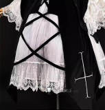 Rozen Maiden Suigintou Mercury Lampe Black Lolita Lace Cosplay Costume