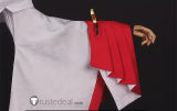 Dragon Raja Erii Uesugi Red White Kimono Cosplay Costume 2