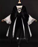 Rozen Maiden Suigintou Mercury Lampe Black Lolita Lace Cosplay Costume