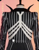 Disney Twisted-Wonderland Skully J. Graves Halloween Nightmare Before Christmas Cosplay Costume