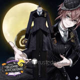 Disney Twisted-Wonderland Riddle Rosehearts Nightmare Suit Halloween Cosplay Costume
