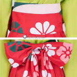 Pokemon Let's Go Erika Green Yukata Kimono Cosplay Costume 2