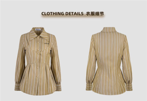 Kyouko & Harry Potter Collab Slytherin Ravenclaw Stripe Blouse