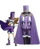 BLAZBLUE Carl Clover Purple Cosplay Costume 2