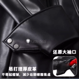 Persona 5 Protagonist Joker Black Pleather Cosplay Costume 3