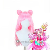HUGtto Pretty Cure Cure Yell Go Princess Pretty Cure Twilight Cure Coral Purple Silver White Prestyled Cosplay Wig