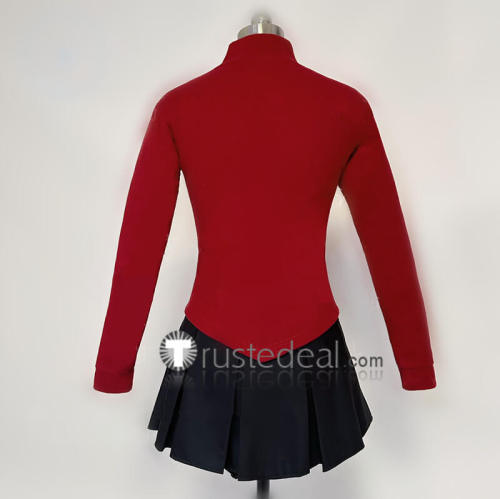 Fate Stay Night Rin Tosaka Red Shirt Cosplay Costume 2