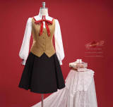 iCOS Fate Stay Night Homurabara Gakuen Girl's Uniform Tosaka Rin Cosplay Costume