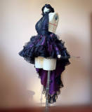 Neon Genesis Evangelion Rei Ayanami Whisper of Flower Purple Gown Lolita Dress Cosplay Costume