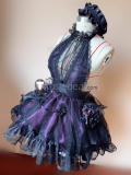 Neon Genesis Evangelion Rei Ayanami Whisper of Flower Purple Gown Lolita Dress Cosplay Costume