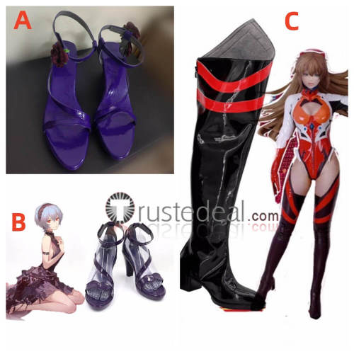 Neon Genesis Evangelion Ayanami Rei Asuka Langley Soryu Cosplay Boots Shoes
