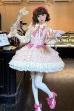 Cardcaptor Sakura Kinomoto Sakura Pink Lolita Dress Cosplay Costume