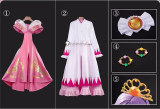 Fushigiboshi no Futagohime Twin Princess of Wonder Planet Fine Rein Pink Blue Cosplay Costume