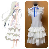 AnoHana The Flower We Saw That Day Meiko Honma Menma White Cosplay Costume