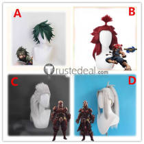 Monster Hunter Rise Utsushi Odogaron Street Fighter Akuma Styled Cosplay Wig