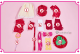 Acro Trip Berry Blossom Kaju Ichigo Magical Girl Pink Cosplay Costume
