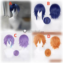 Project Sekai Aoyagi Toya Kamishiro Rui Shinonome Akito Kaito Blue Cosplay Wig