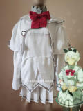 Guilty Gear Elphelt Ramlethal Valentine Ramletherl White Black Green School Academy Uniform Cosplay Costume