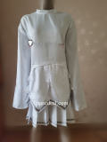 Guilty Gear Elphelt Ramlethal Valentine Ramletherl White Black Green School Academy Uniform Cosplay Costume