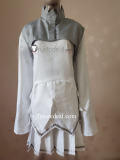 Guilty Gear Elphelt Ramlethal Valentine Ramletherl White Black Green School Academy Uniform Cosplay Costume