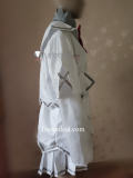 Guilty Gear Elphelt Ramlethal Valentine Ramletherl White Black Green School Academy Uniform Cosplay Costume