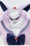 Gijinka Eevee Espeon Fluffy Jumpsuit Bunny Sailor Suit Purple Cosplay Costume