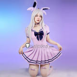 Gijinka Eevee Espeon Fluffy Jumpsuit Bunny Sailor Suit Purple Cosplay Costume