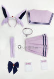 Gijinka Eevee Espeon Fluffy Jumpsuit Bunny Sailor Suit Purple Cosplay Costume