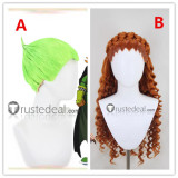 One Piece Curly Dadan Vinsmoke Yonji Winch Green Styled Cosplay Wig