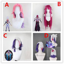 League of Legends LOL Spirit Blossom Aphelios Battle Academia Yone Prestige Broken Covenant Miss Fortune PreStyled Pink Silver Cosplay Wig