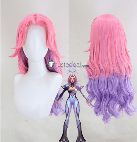 League of Legends LOL Spirit Blossom Aphelios Battle Academia Yone Prestige Broken Covenant Miss Fortune PreStyled Pink Silver Cosplay Wig