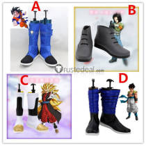 Dragon Ball Son Goku Super Saiyan 4 Xeno Vegito Gogeta Android 17 Blue Cosplay Shoes Boots