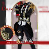 Genshin Impact Diluc Cosplay Costume Custom Size Plus Size
