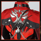 Genshin Impact Diluc Ragnvindr New Skin Red Dead of Night Cosplay Costume Custom Size