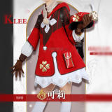 Genshin Impact Klee Red Cosplay Costume Custom Size Plus Size