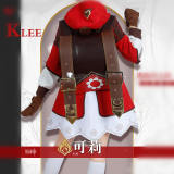 Genshin Impact Klee Red Cosplay Costume Custom Size Plus Size