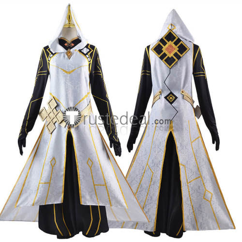 Genshin Impact Zhongli Morax The Seven Archons Cosplay Costume