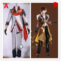 Genshin Impact Zhongli Tartaglia Childe Cosplay Costumes