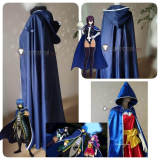 Fairy Tail Crime Sorciere Meredy Jellal Ultear Blue Cloak Cape Cosplay Costume