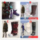 League of Legends Arcane Caitlyn Ekko Purple Brown Cosplay Boots Shoes