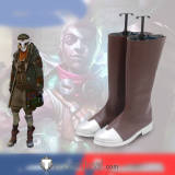 League of Legends Arcane Caitlyn Ekko Purple Brown Cosplay Boots Shoes