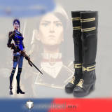 League of Legends Arcane Caitlyn Ekko Purple Brown Cosplay Boots Shoes