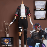 League of Legends LOL Arcane Season 2 Piltover Enforcer Vi Cosplay Costume
