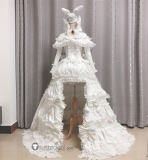 Vocaloid Hatsune Miku White Bunny Rabbit Lolita Gown Cosplay Costume