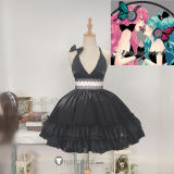 Vocaloid Miku Hatsune Luka Megurine Magnet Black Lolita Dress Gown Cosplay Costume
