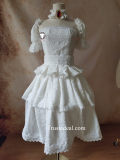 Super Mario Bros Princess Boo Booette White Lolita Dress Cosplay Costume