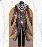 Genshin Impact Zhongli Cosplay Costume Large Size